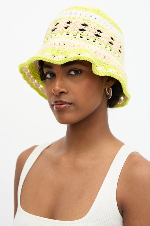 Ganni Crochet Bucket Hat