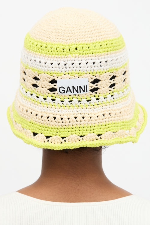 Ganni Crochet Bucket Hat