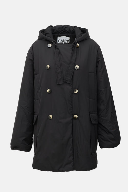 Ganni Double Breasted Padded Jacket