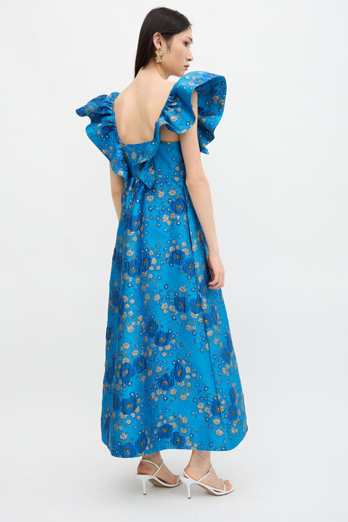 Floral Jacquard Dress