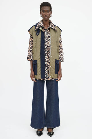 Ganni Nylon Quilted Vest