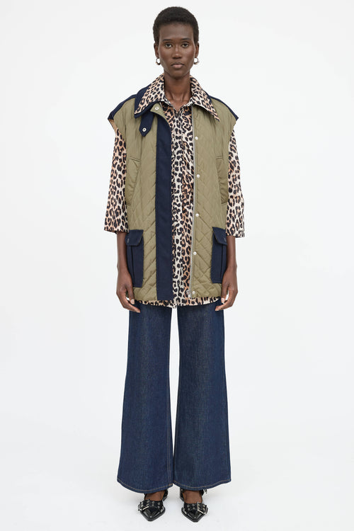 Ganni Nylon Quilted Vest