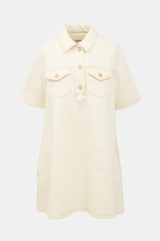 Ganni Heavy Denim Mini Dress
