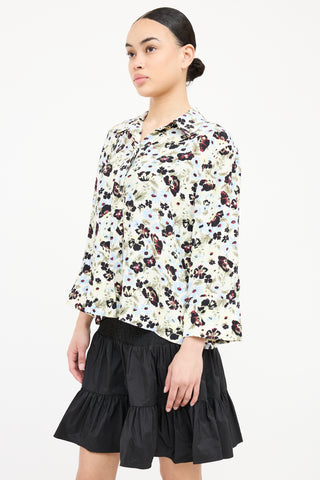 Ganni Floral Collar Shirt