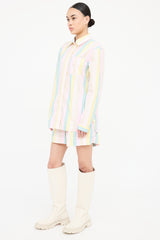 Ganni Striped Cotton Co-Ord Set