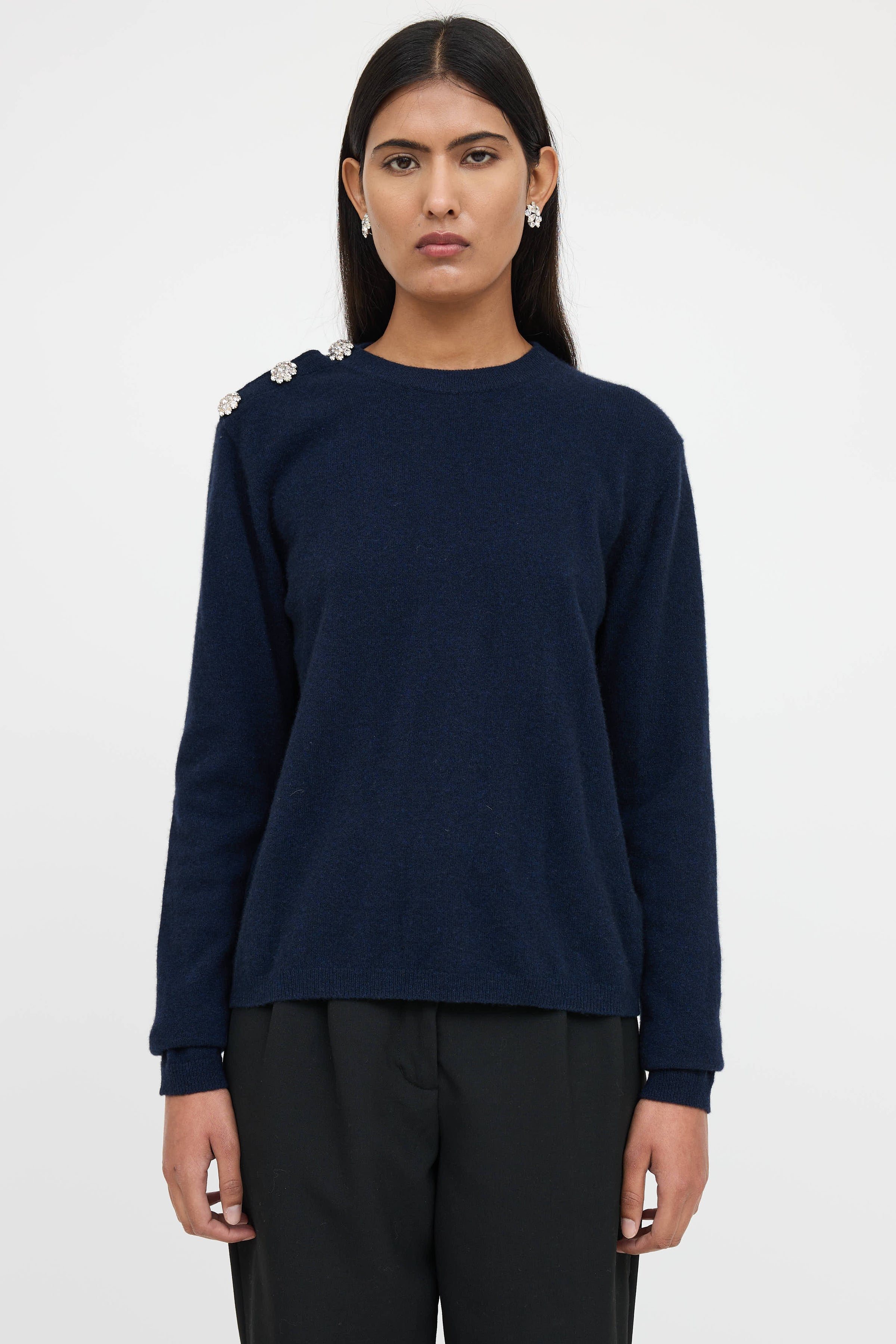 Ganni // Cashmere Jewel Sweater – VSP Consignment