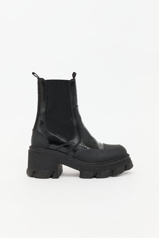 Ganni Patent Chelsea Boot