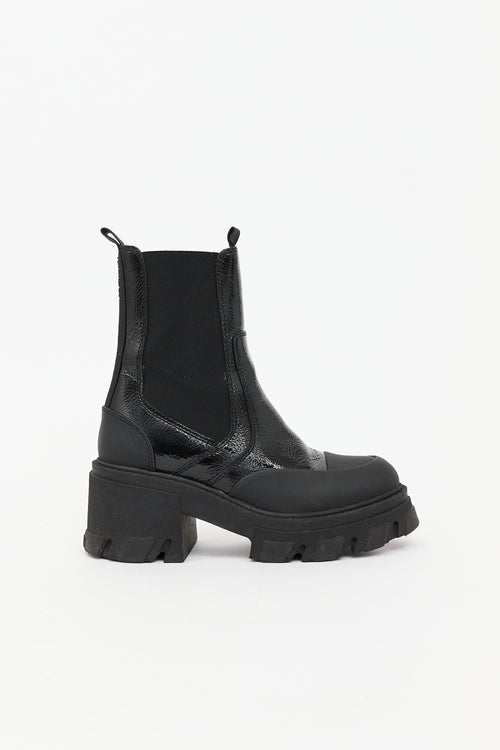 Ganni Patent Chelsea Boot