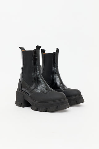 Ganni Patent Chelsea Boot