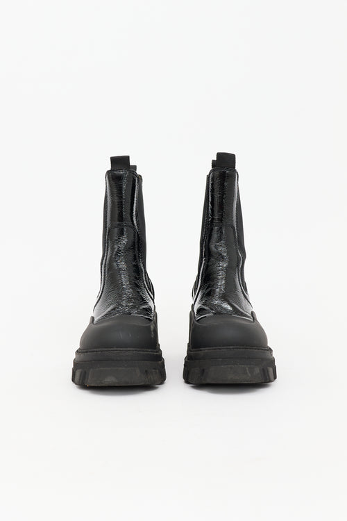 Ganni Patent Chelsea Boot