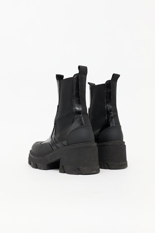 Ganni Patent Chelsea Boot