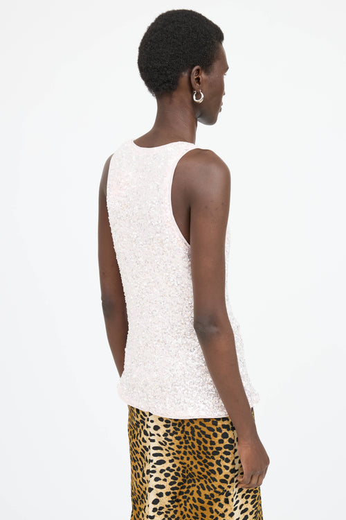Ganni Sequin Tie Top