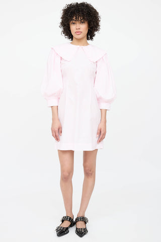 Ganni Patterned Puff Dress