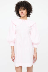 Ganni Patterned Puff Dress