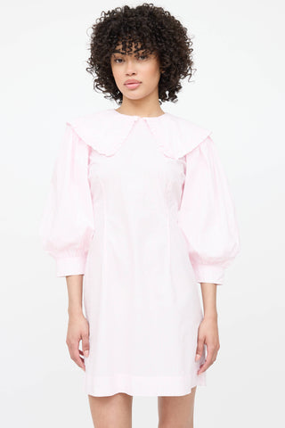 Ganni Patterned Puff Dress