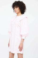 Ganni Patterned Puff Dress