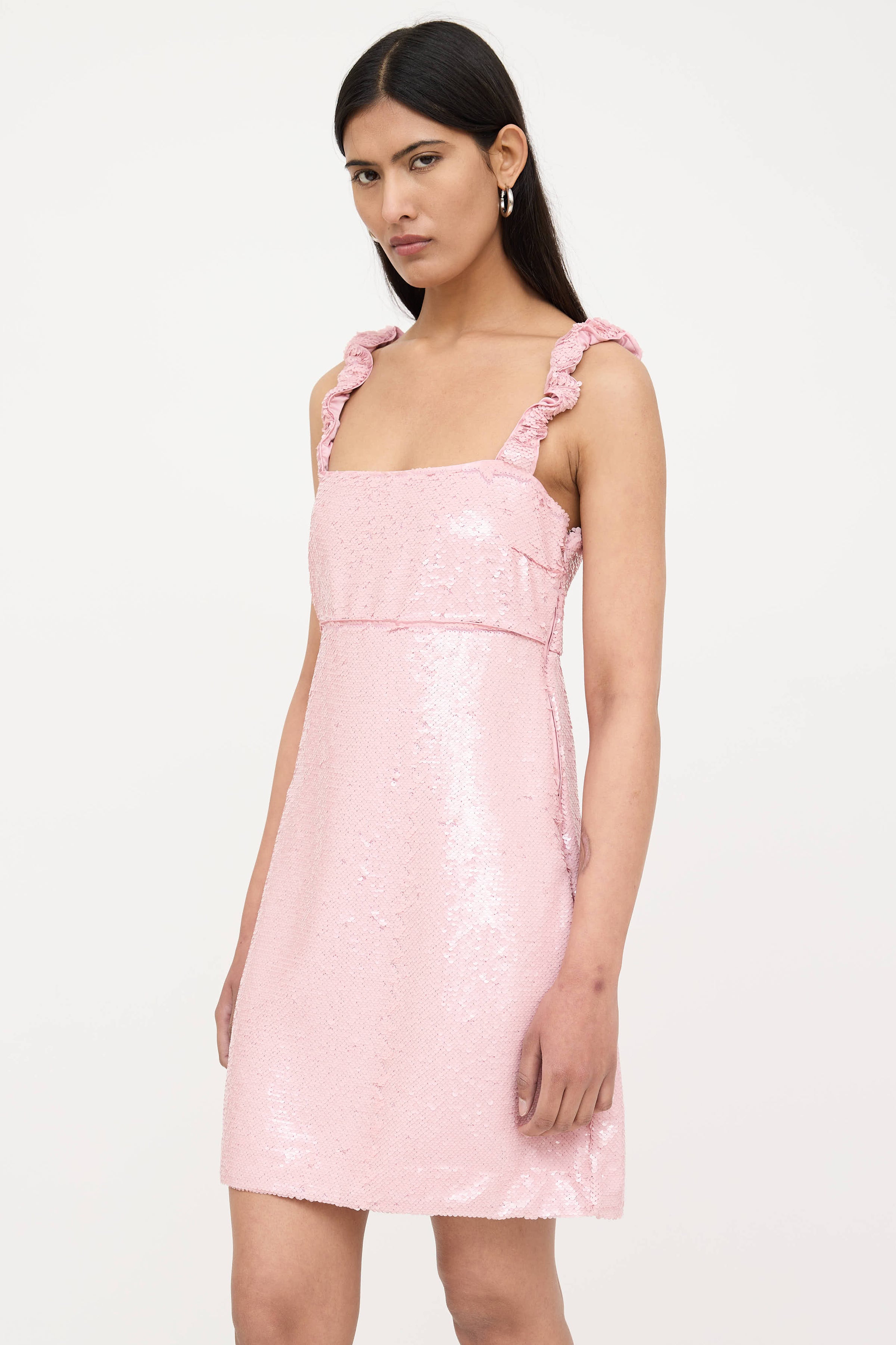 ganni sequin mini dress GANNI Women's Sequin Mini Dress