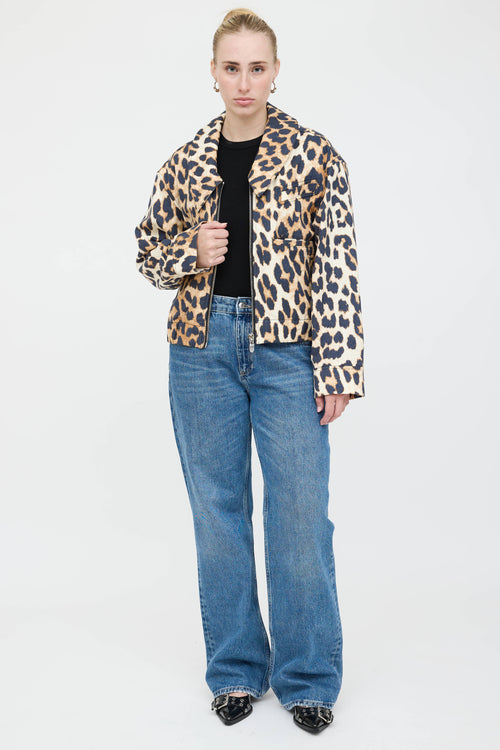 Ganni Printed Zip Jacket