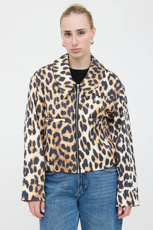 Ganni Printed Zip Jacket