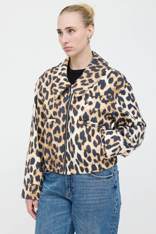 Ganni Printed Zip Jacket