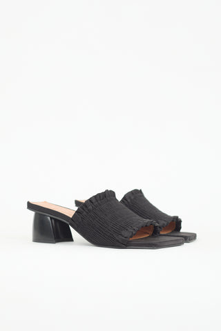 Ganni Satin Smock Sandal