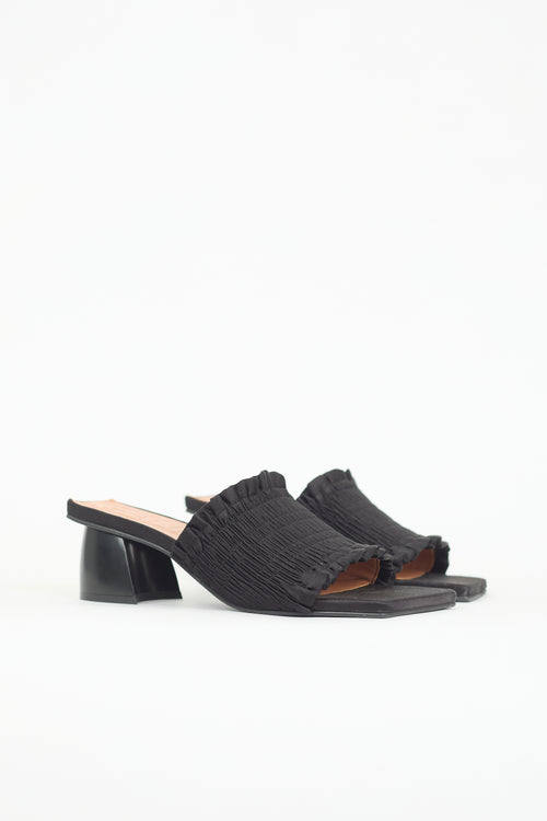 Ganni Satin Smock Sandal