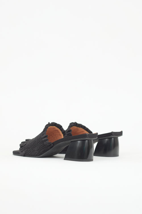 Ganni Satin Smock Sandal