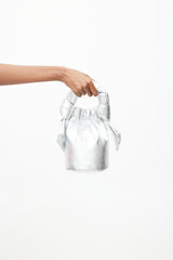 Ganni Silver Lamé Occassion Bag