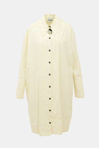 Ganni Striped Shirt Dress