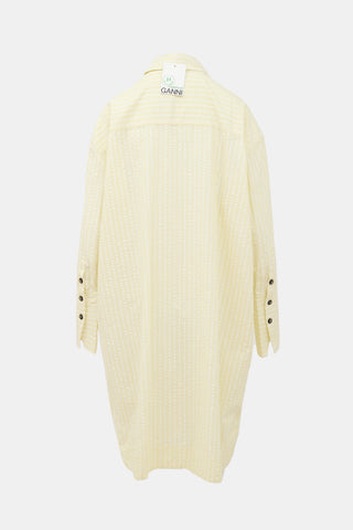 Ganni Striped Shirt Dress