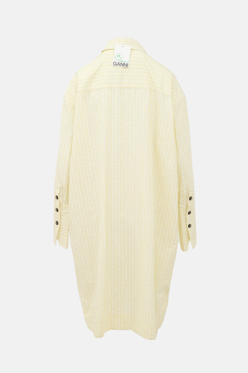 Ganni Striped Shirt Dress