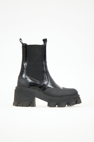 Ganni Vinyl Mid Chelsea Boot