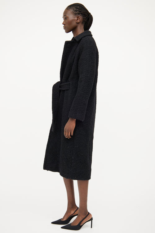 Ganni Black Wool Coat