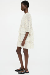 Ganni Floral Pleated Dress
