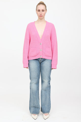 Ganni Wool Knit Cardgian