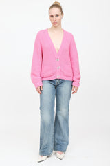 Ganni Wool Knit Cardgian