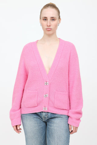 Ganni Wool Knit Cardgian