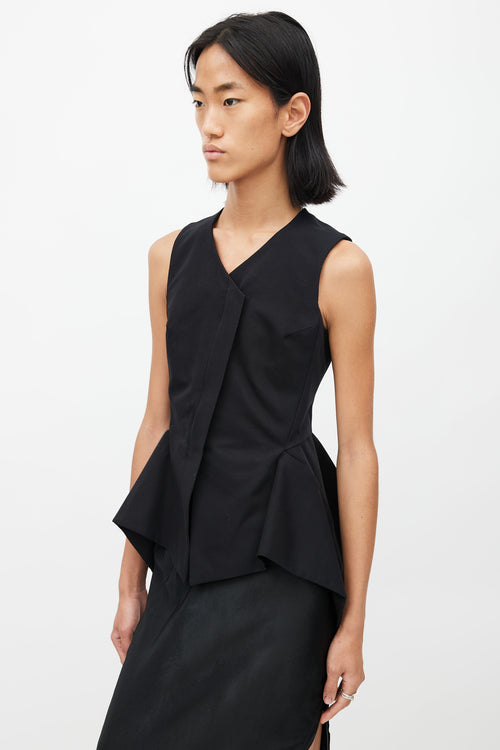 Gareth Pugh Black Zip Vest