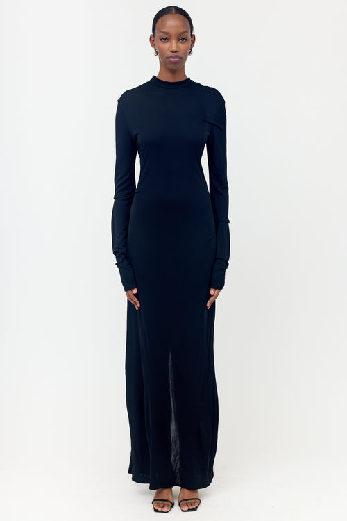 Gauchere Jersey Tuck Maxi Dress