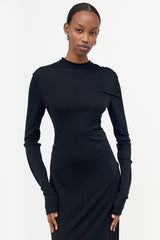 Gauchere Jersey Tuck Maxi Dress