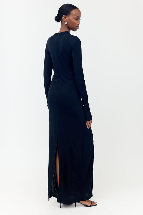 Gauchere Jersey Tuck Maxi Dress