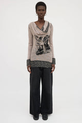 Jean Paul Gaultier Wool Scarf Top