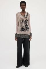 Jean Paul Gaultier Wool Scarf Top