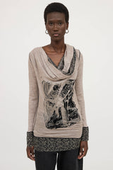 Jean Paul Gaultier Wool Scarf Top