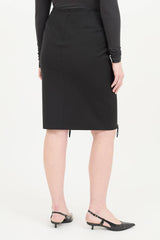Jean Paul Gaultier Femme 1990's Wool Zip  Skirt