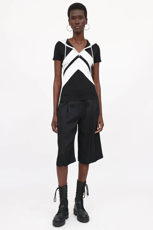 Jean Paul Gaultier Hooded Zip Top