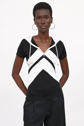 Jean Paul Gaultier Hooded Zip Top