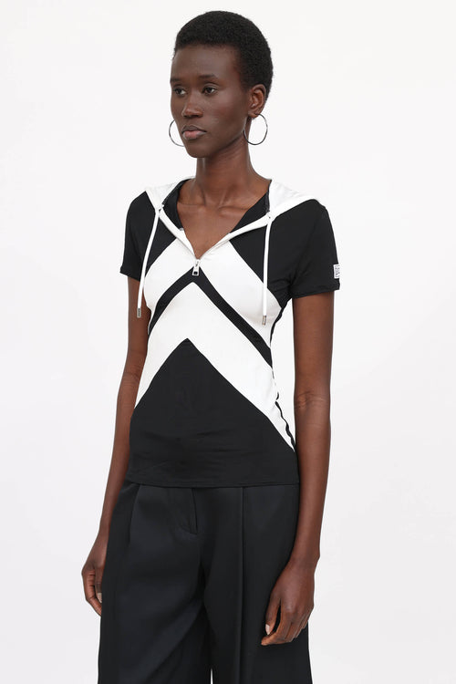 Jean Paul Gaultier Hooded Zip Top