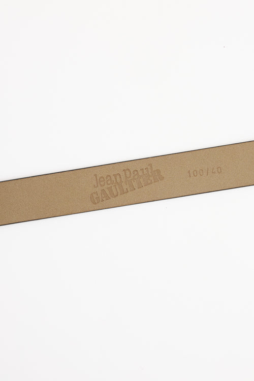 Jean Paul Gaultier 1993 Logo Belt