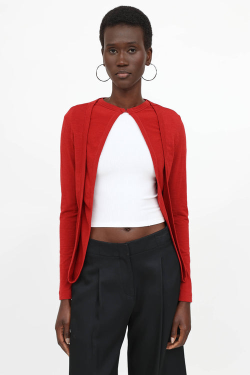 Jean Paul Gaultier Classique Layered Open Cardigan